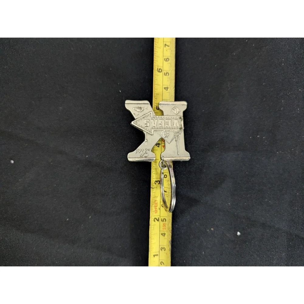 Las Vegas letter initial K keychain‎ keyring souvenir key holder